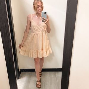 Creamy Pastel Orange Cotton Babydoll Dress from AU